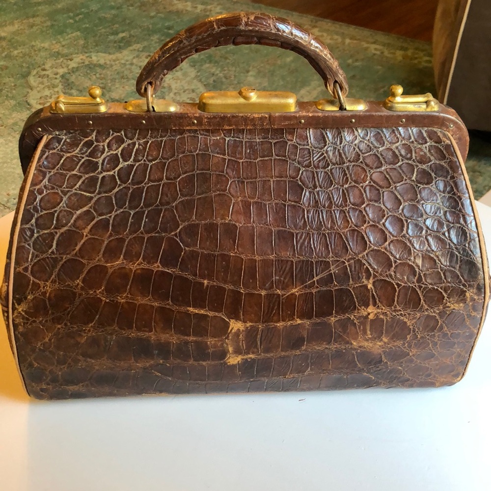 🎉HP🎉Authentic crocodile vintage doctors bag - Picture 3 of 7
